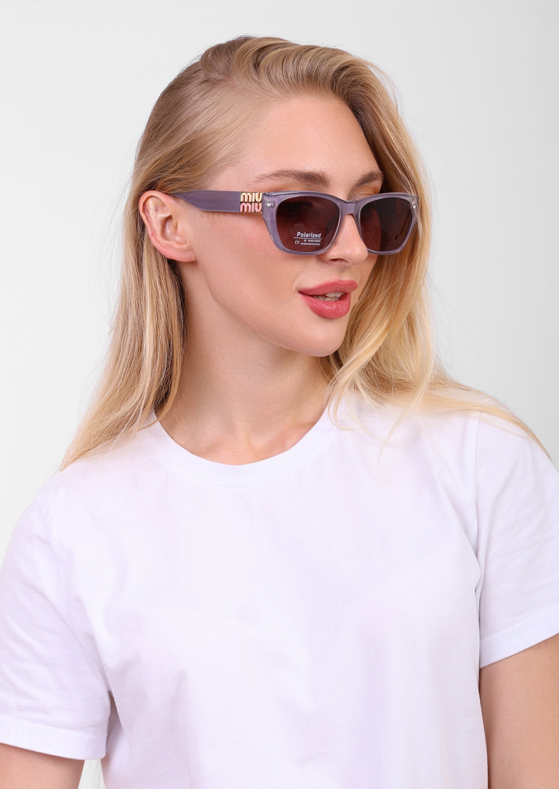 Miu Miu Monogram Rectangular Sunglasses