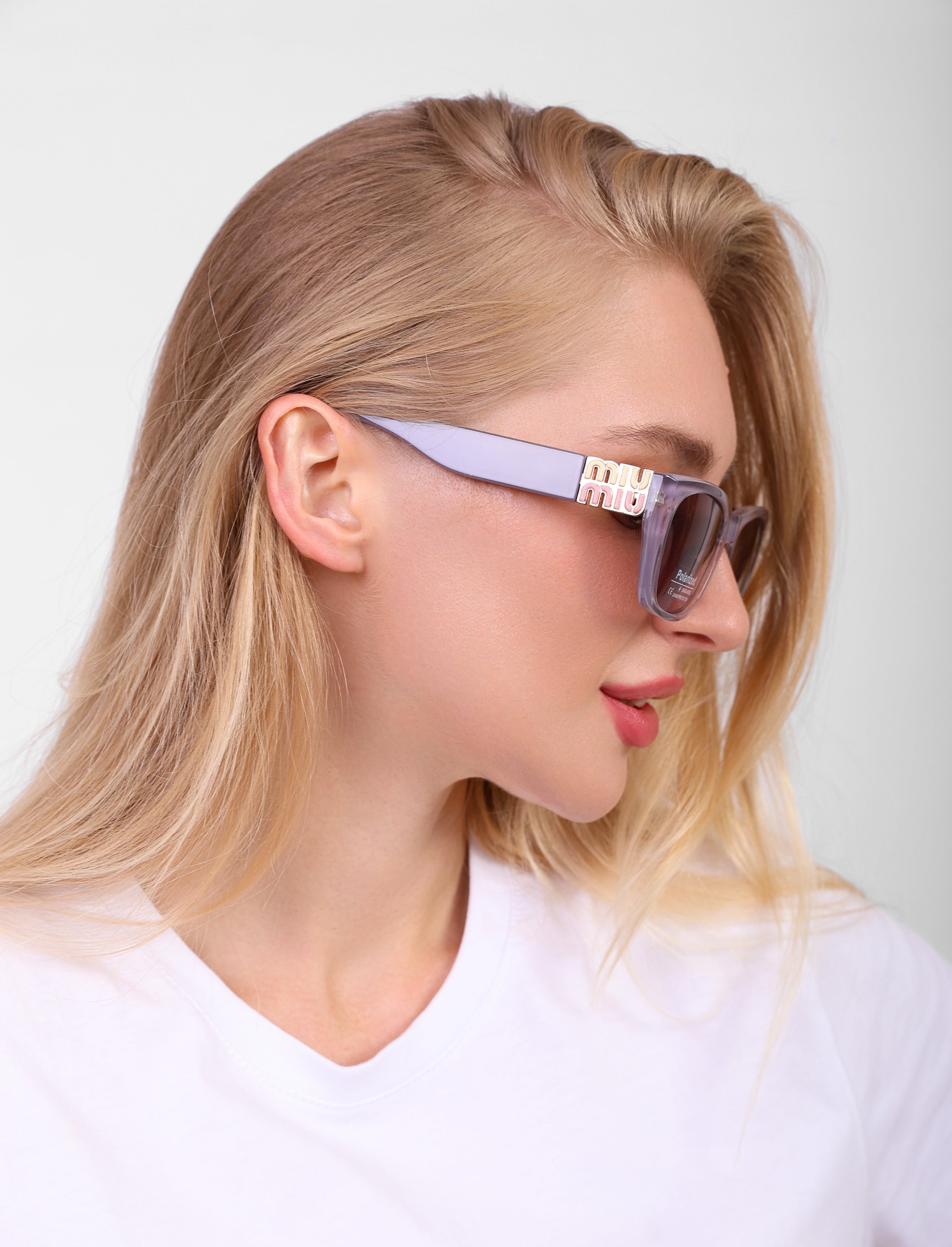 Miu Miu Monogram Rectangular Sunglasses