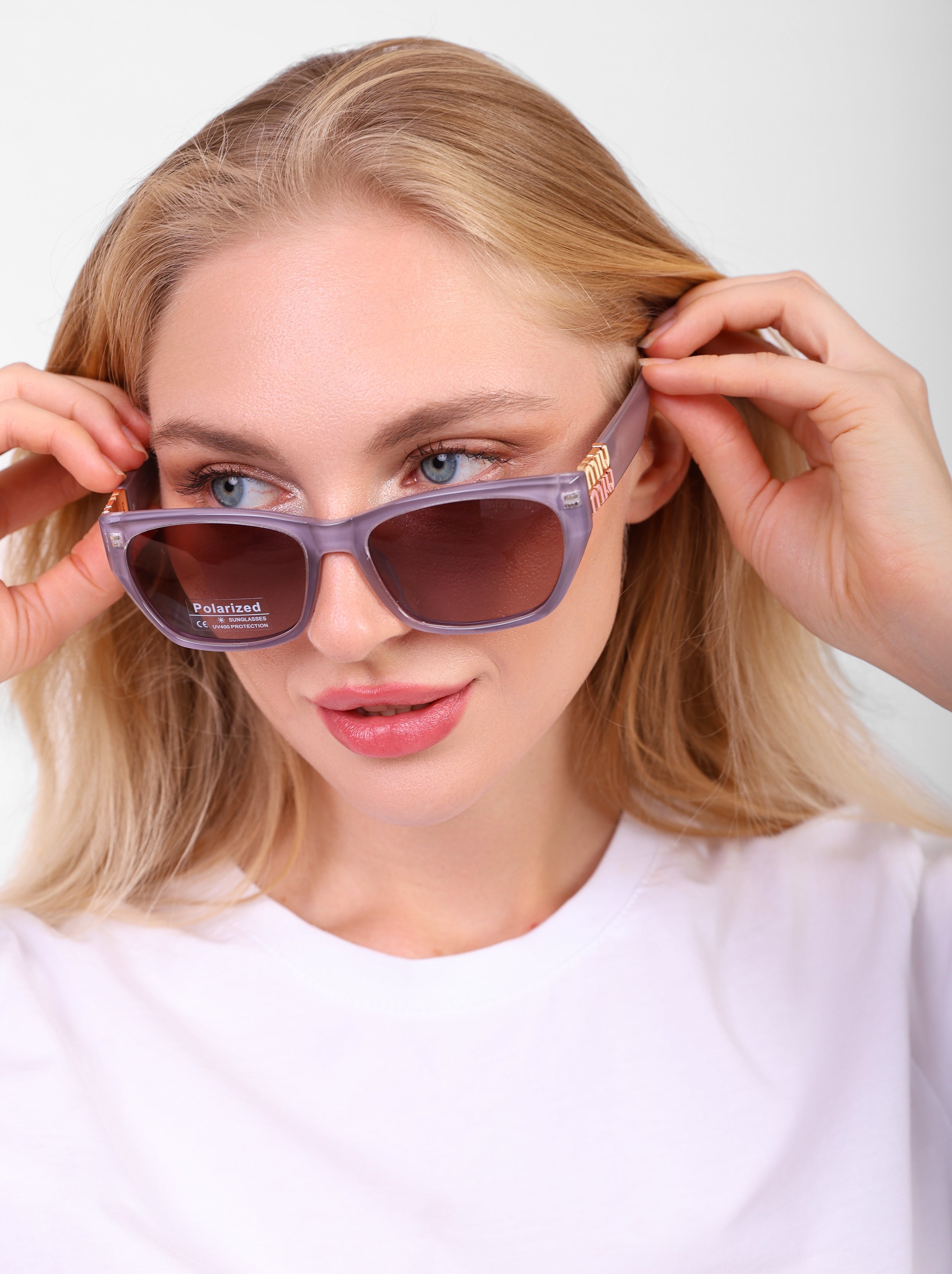 Miu Miu Monogram Rectangular Sunglasses