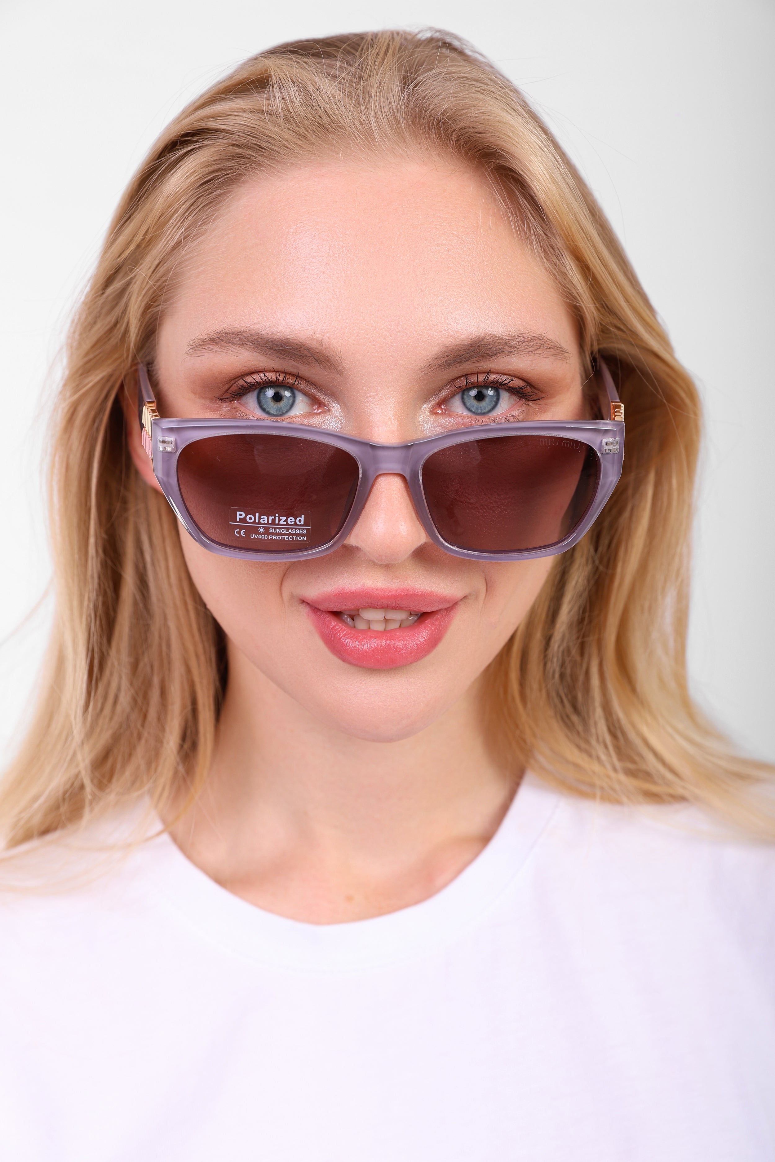 Miu Miu Monogram Rectangular Sunglasses