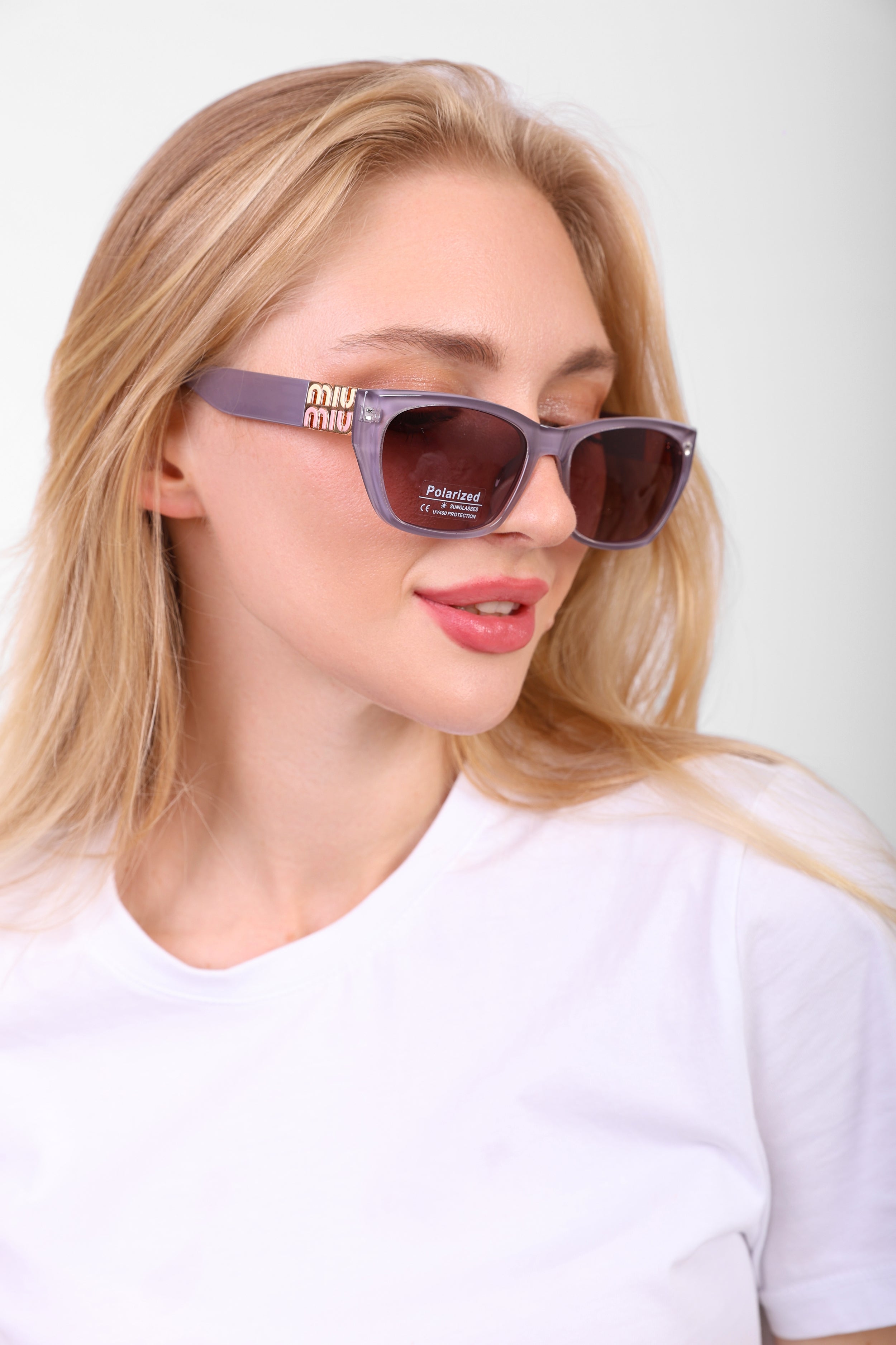 Miu Miu Monogram Rectangular Sunglasses