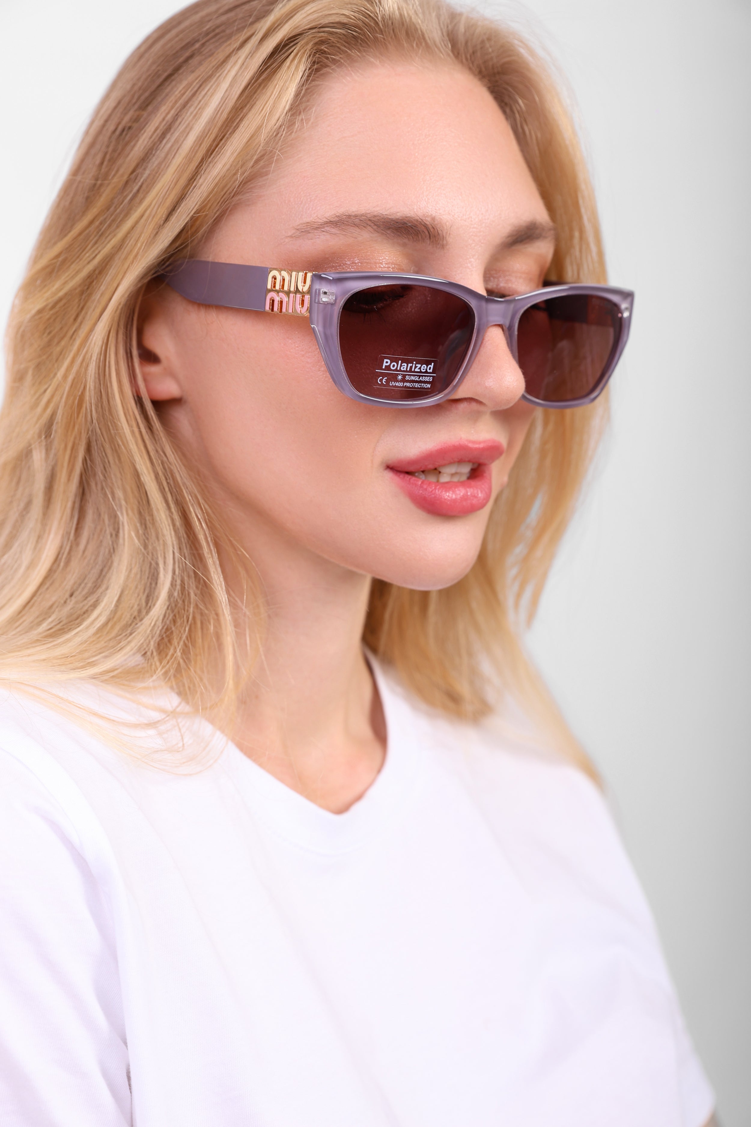 Miu Miu Monogram Rectangular Sunglasses