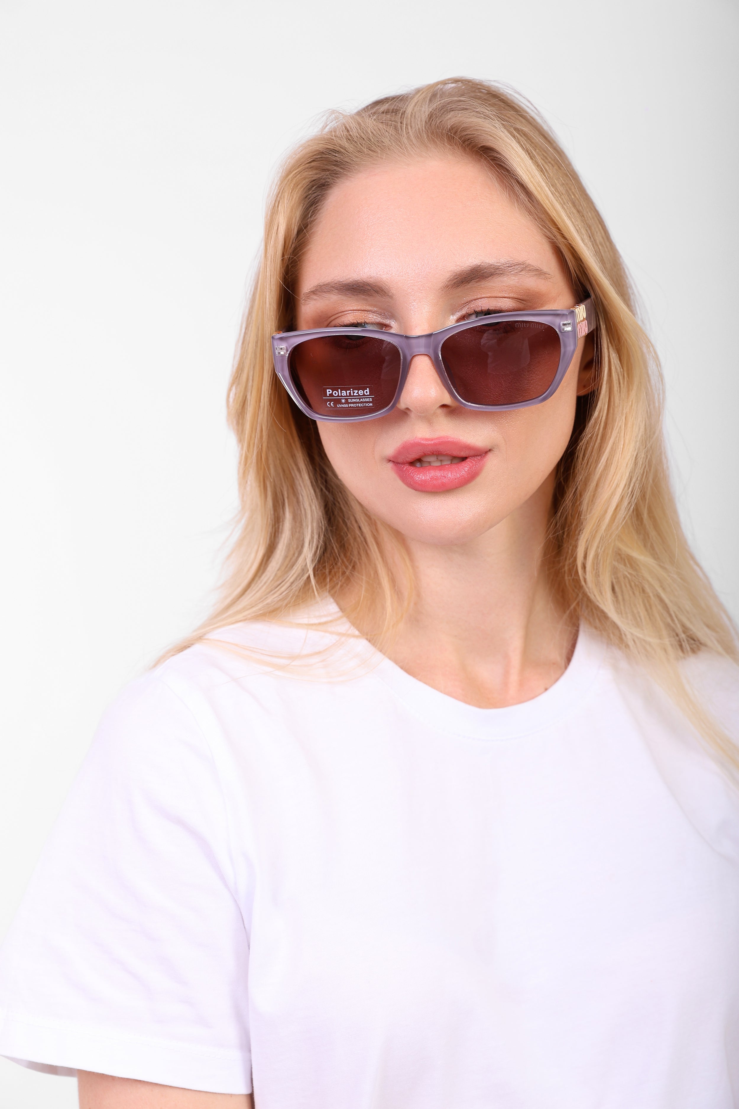 Miu Miu Monogram Rectangular Sunglasses