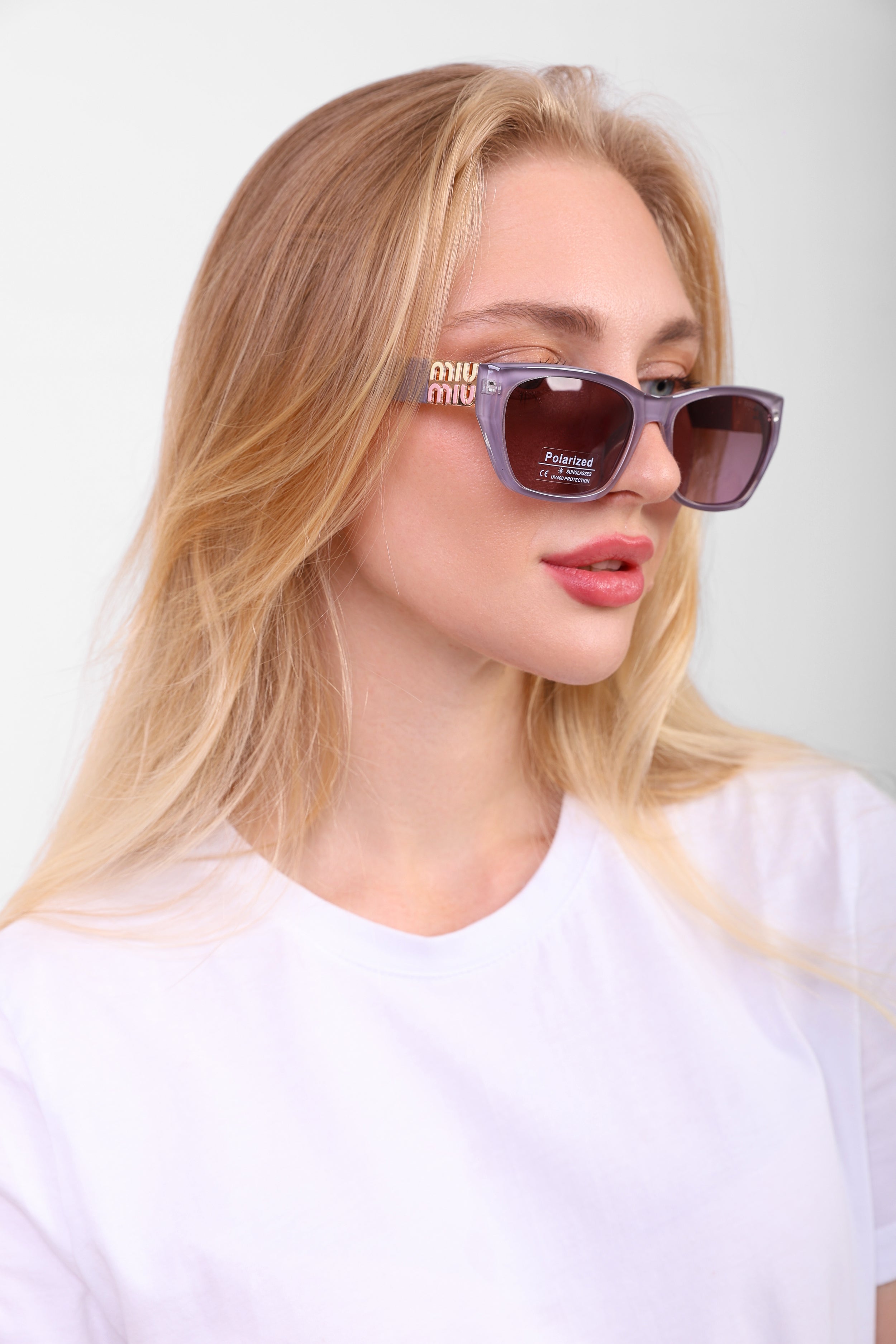 Miu Miu Monogram Rectangular Sunglasses