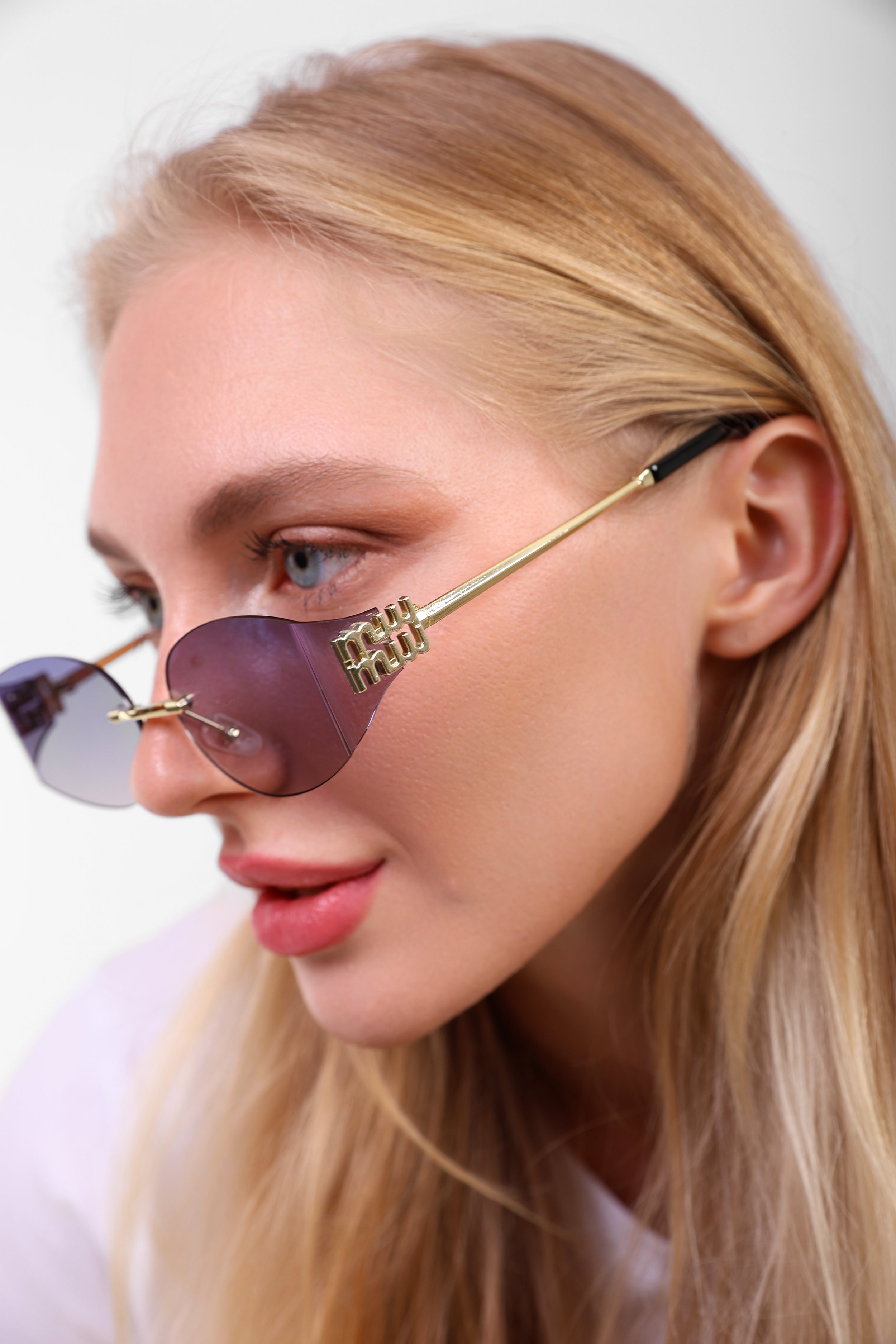 Miu Miu "Lavish Lens" Rectangular Shades