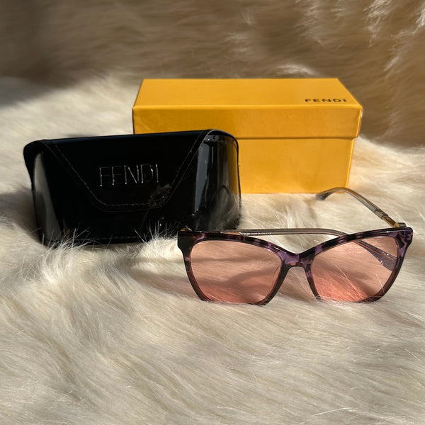 Fendi Cat-Eye Pink Gradient Sunglasses – Elegant Statement Shades