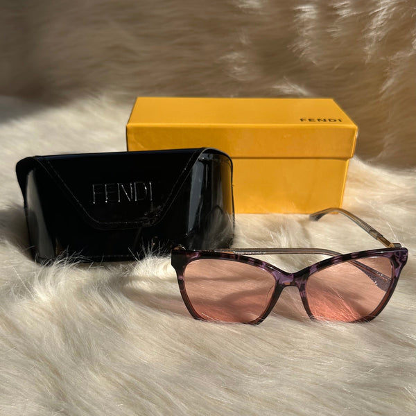 Fendi Cat-Eye Pink Gradient Sunglasses – Elegant Statement Shades