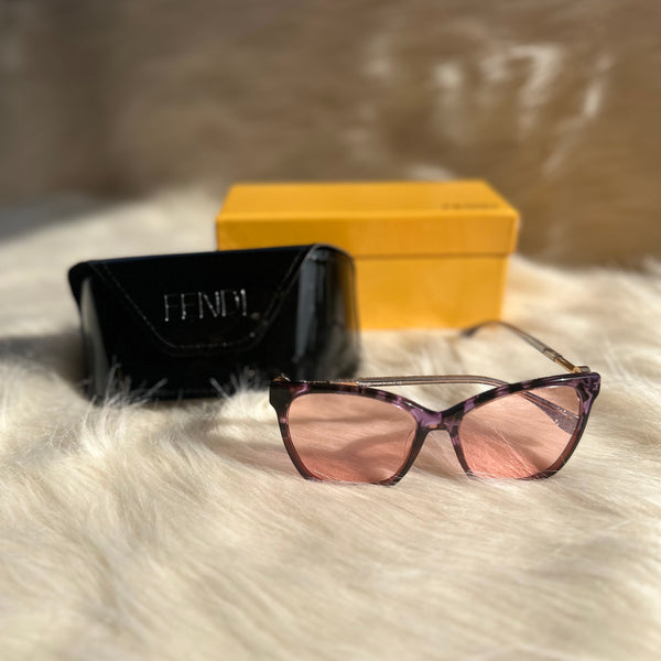 Fendi Cat-Eye Pink Gradient Sunglasses – Elegant Statement Shades