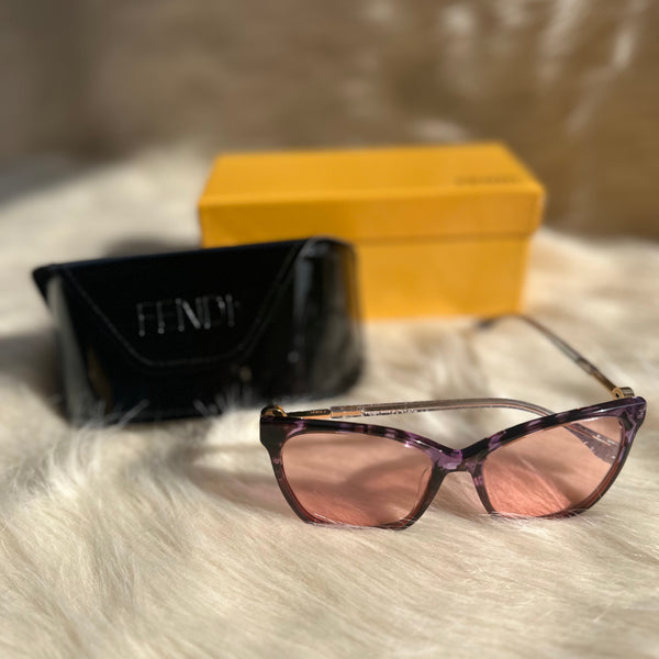 Fendi Cat-Eye Pink Gradient Sunglasses – Elegant Statement Shades
