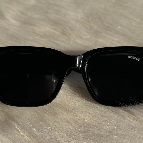 Moscot Black Classic Square Sunglasses