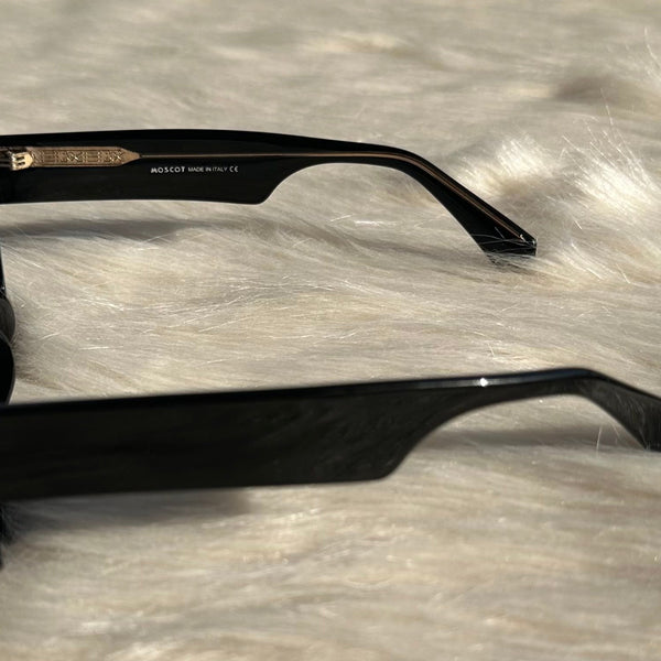 Moscot Black Classic Square Sunglasses