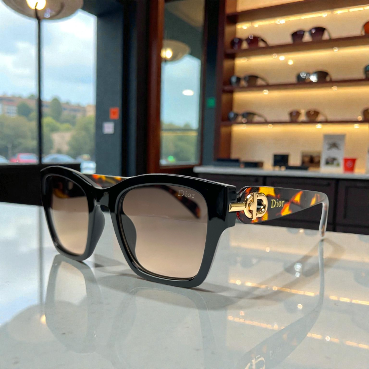 Dior Tortoise Black Gradient Shades