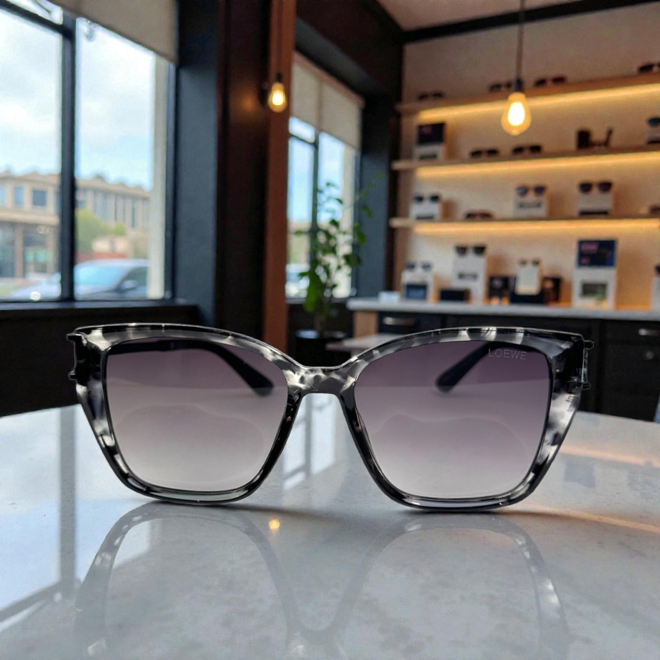 Loewe Marble Cat-Eye Shades