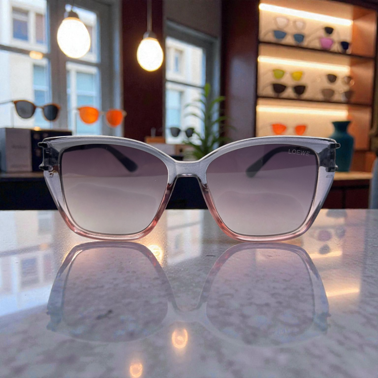 Loewe Grey Cat-Eye Shades