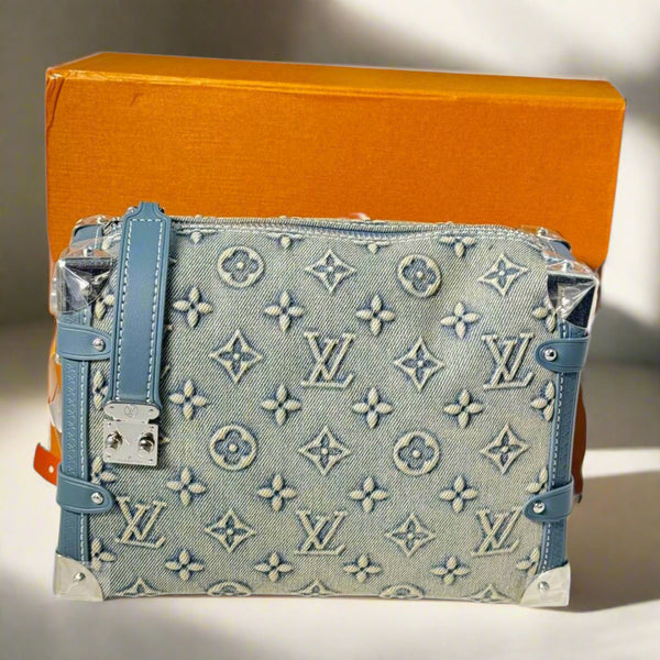 Louis Vuitton Soft Trunk Monogram Denim Bag – Blue Steel Edition