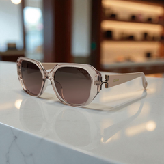 Chloé Oversized light pink Gradient Sunglasses – Polarized UV Protection