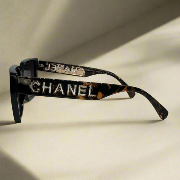 Chanel Tortoise Shell Elegant Sunglasses