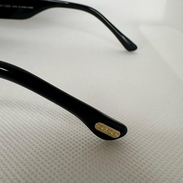 Tom Ford Elegant Black Round Sunglasses
