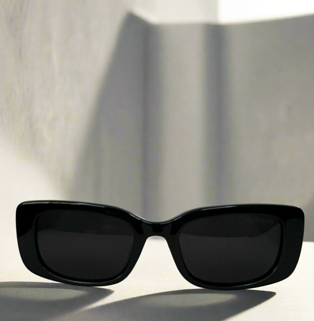 Miu Miu Deep Green Logo-Embellished Sunglasses
