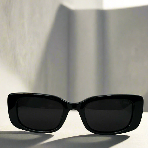 Miu Miu Deep Green Logo-Embellished Sunglasses