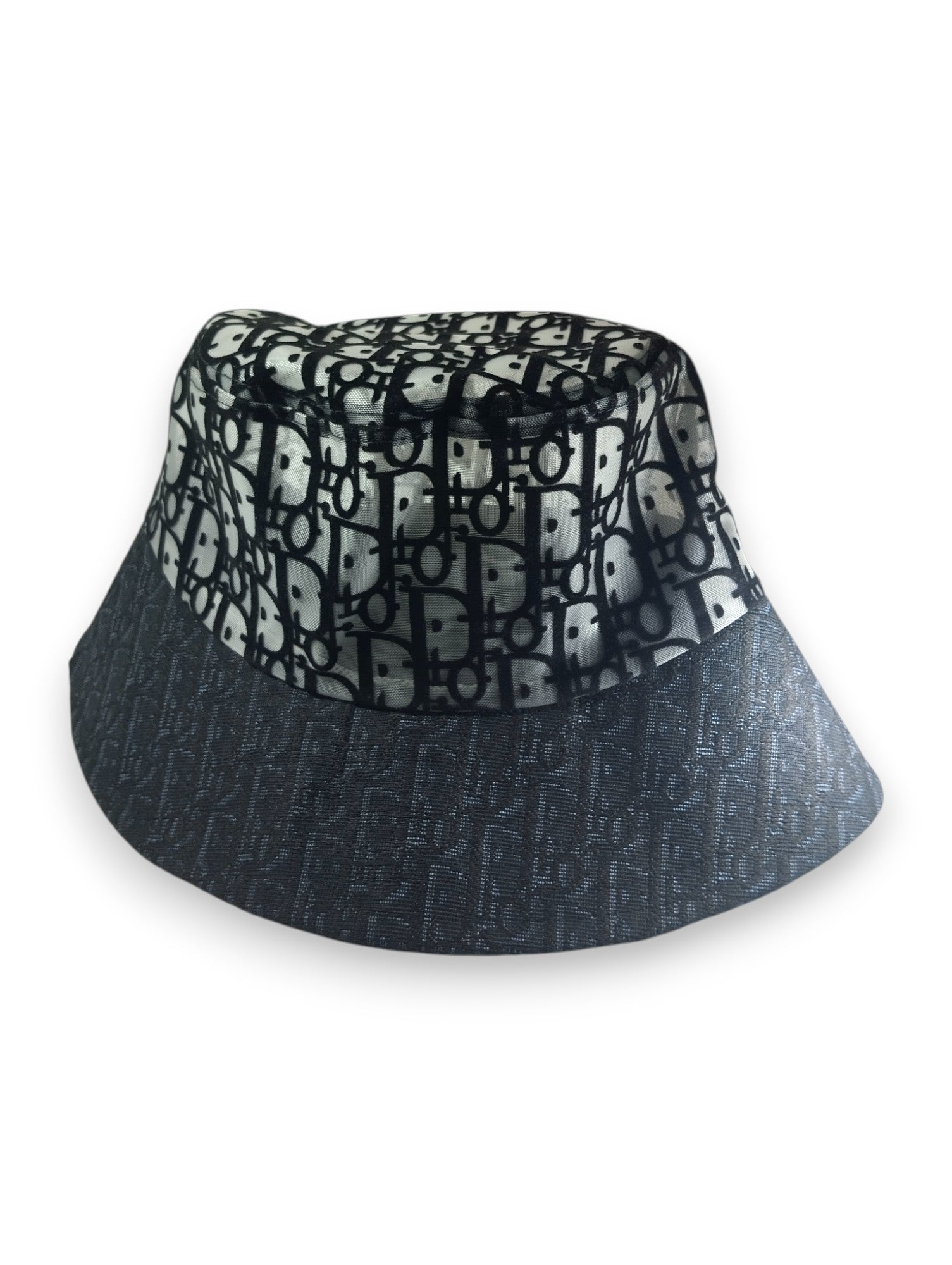 Reversible Dior-Inspired Monogram Bucket Hat