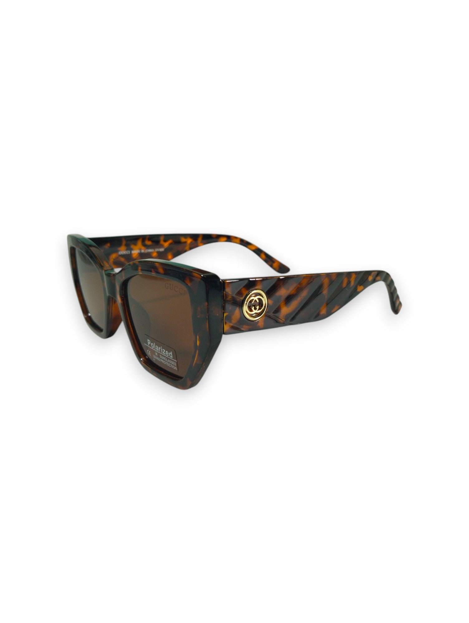 Gucci Tortoise Shell Polarized Sunglasses – Iconic Bold Style 🕶️