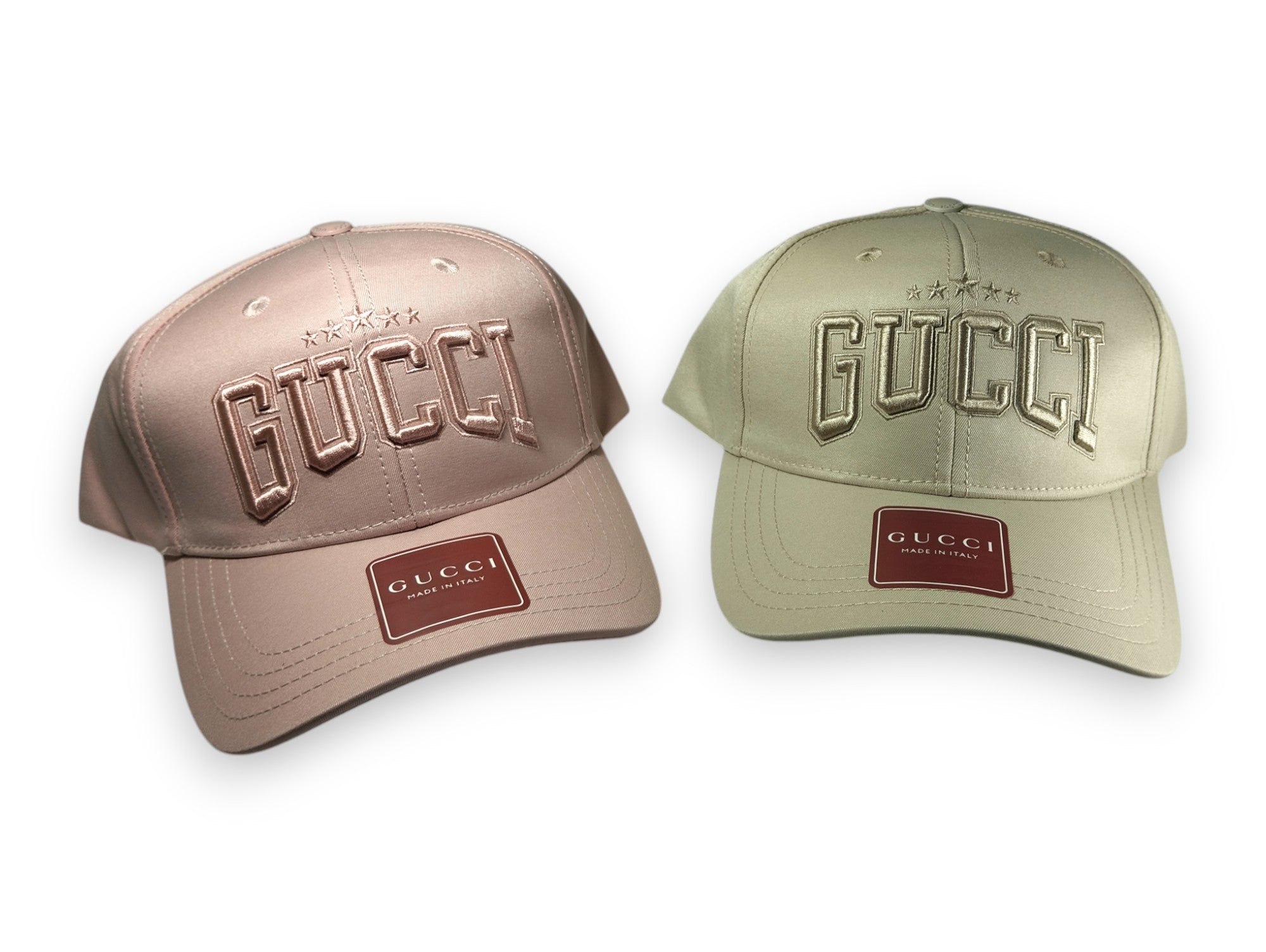 Elegant Beige: Gucci-Inspired Baseball Cap with Embossed Logo