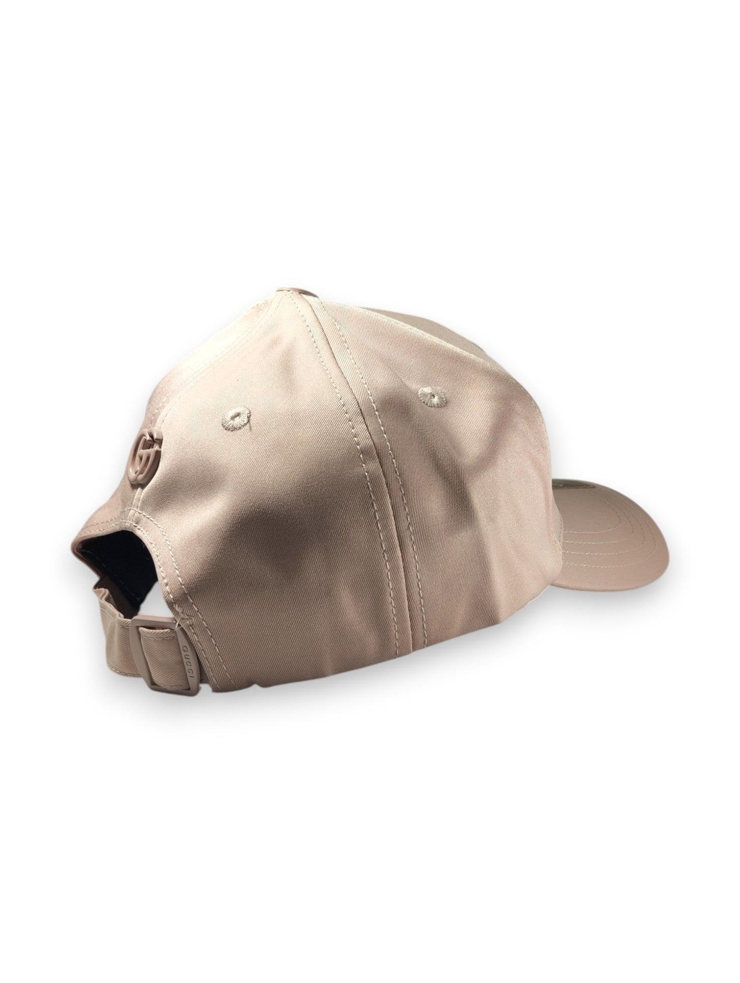 Luxe Statement: Gucci-Inspired Beige Baseball Cap with Bold Logo