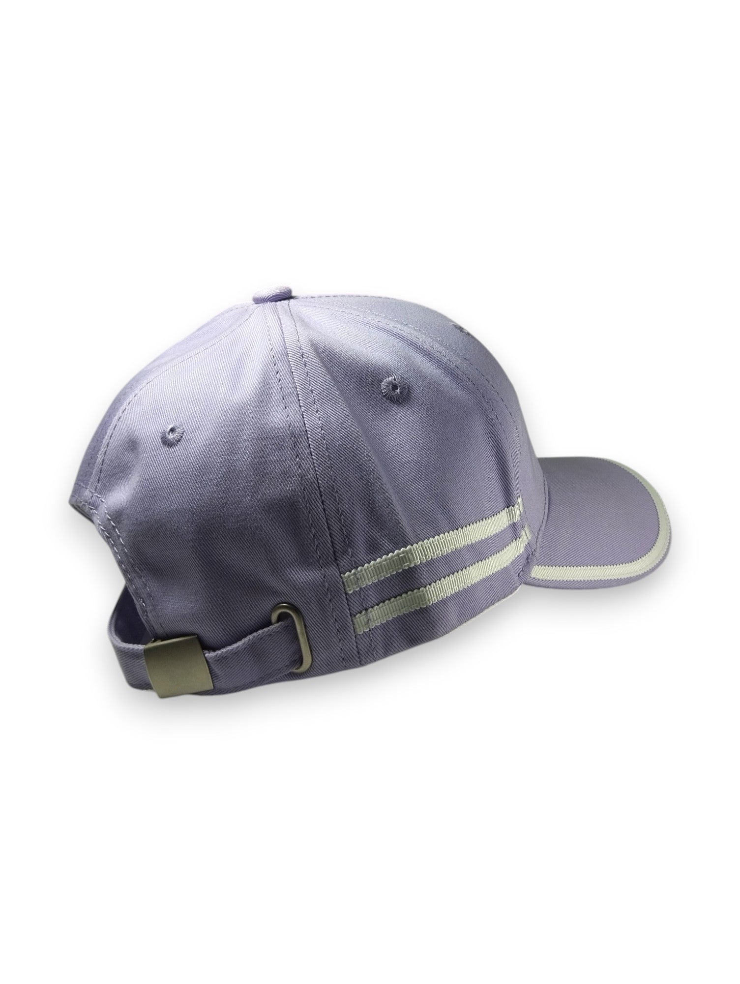 Lavender Hues: Prada-Inspired Sporty Baseball Cap with Iconic Logo
