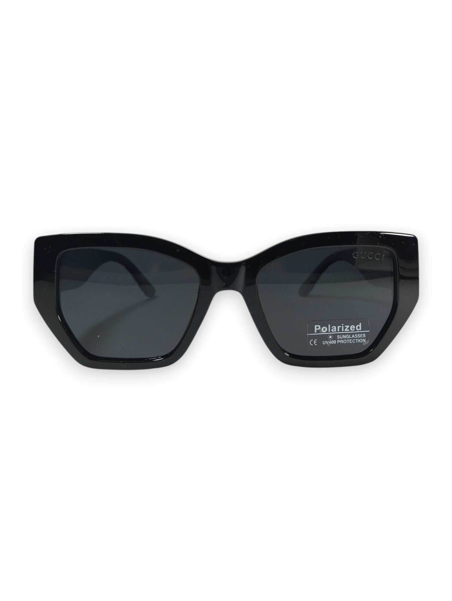 Bold Icon: Gucci-Inspired Black Polarized Sunglasses
