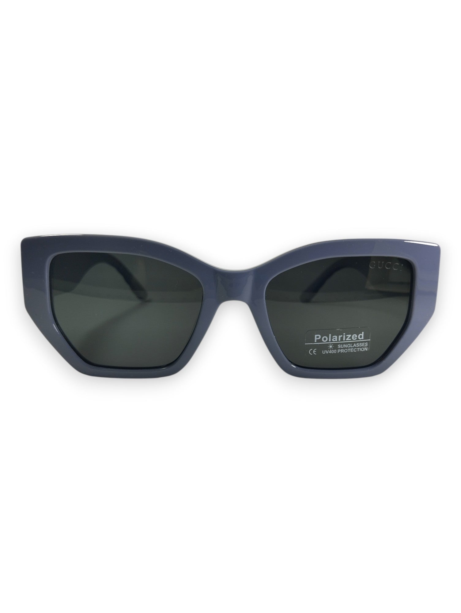 Striking Blue: Gucci-Inspired Polarized Sunglasses with Iconic Logo