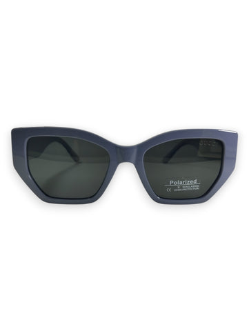 Striking Blue: Gucci-Inspired Polarized Sunglasses with Iconic Logo
