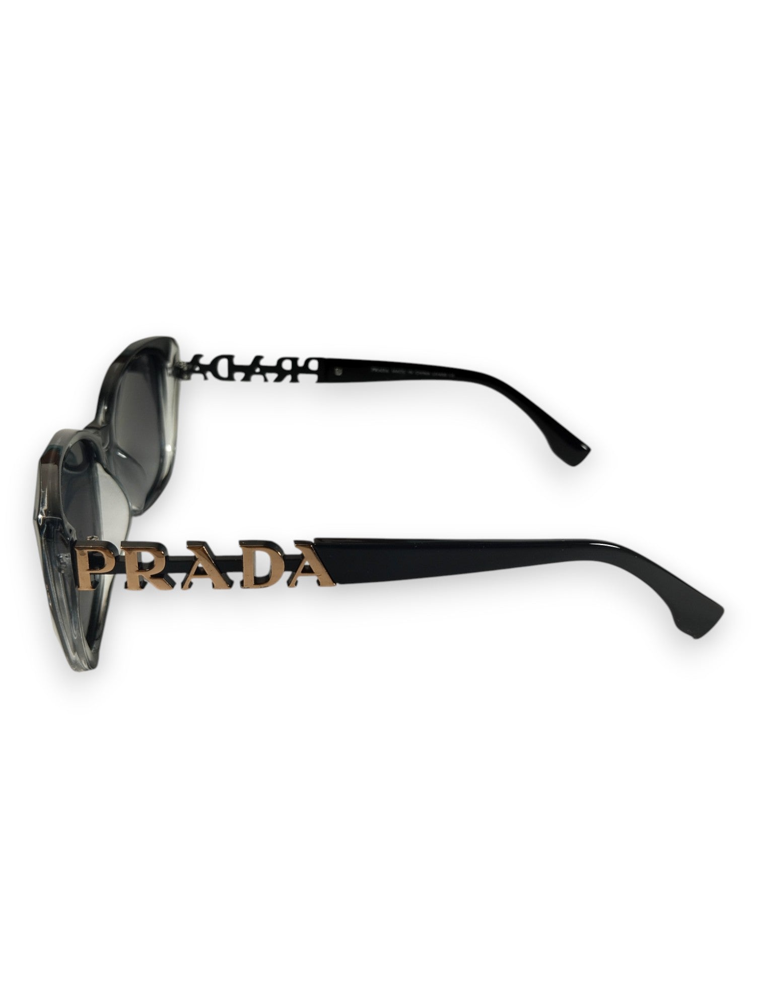 Prada Gradient Cat-Eye Sunglasses with Distinct Gold Logo