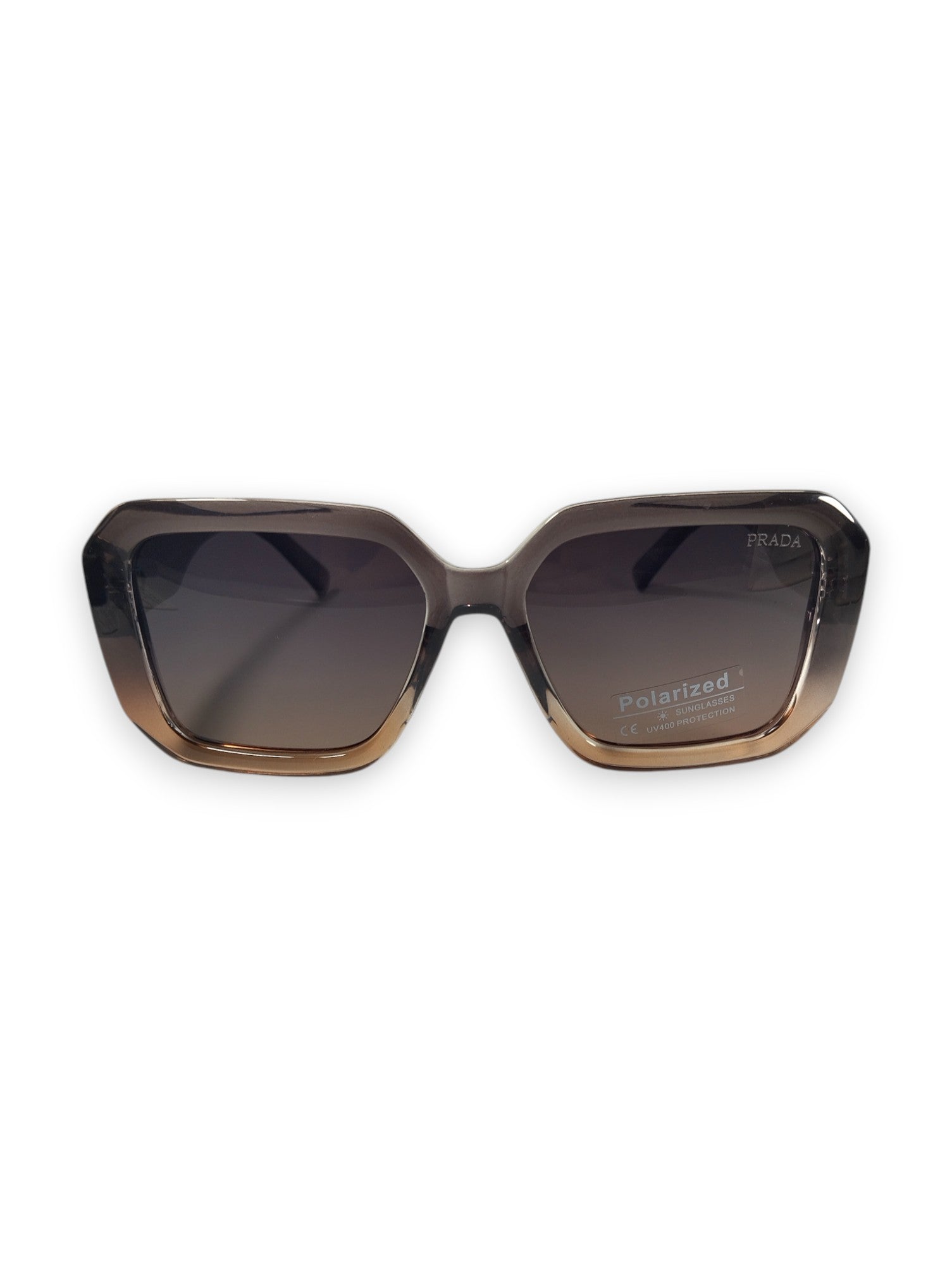 Prada Oversized Hexagonal Sunglasses with Triangle Logo