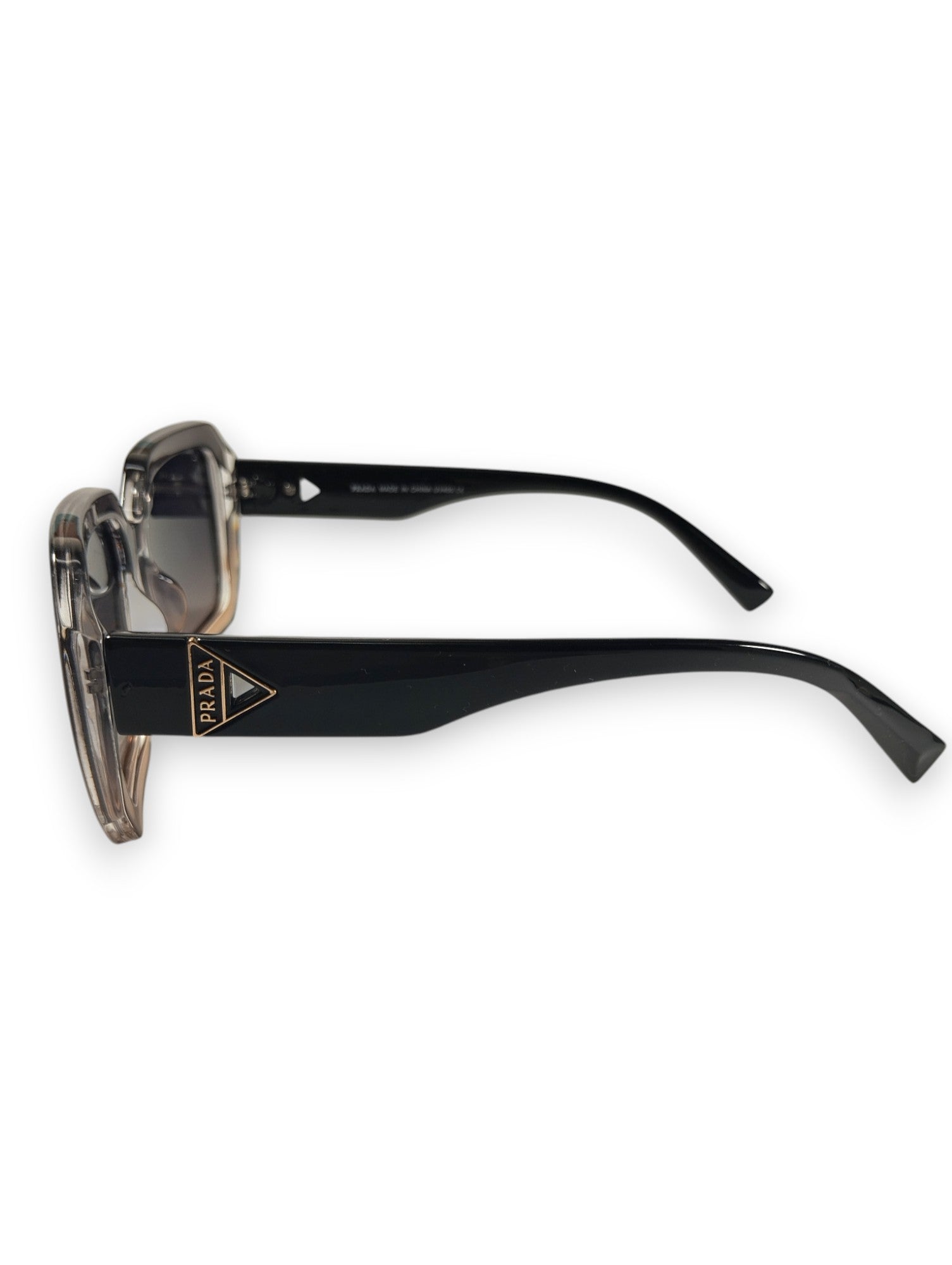 Prada Oversized Hexagonal Sunglasses with Triangle Logo