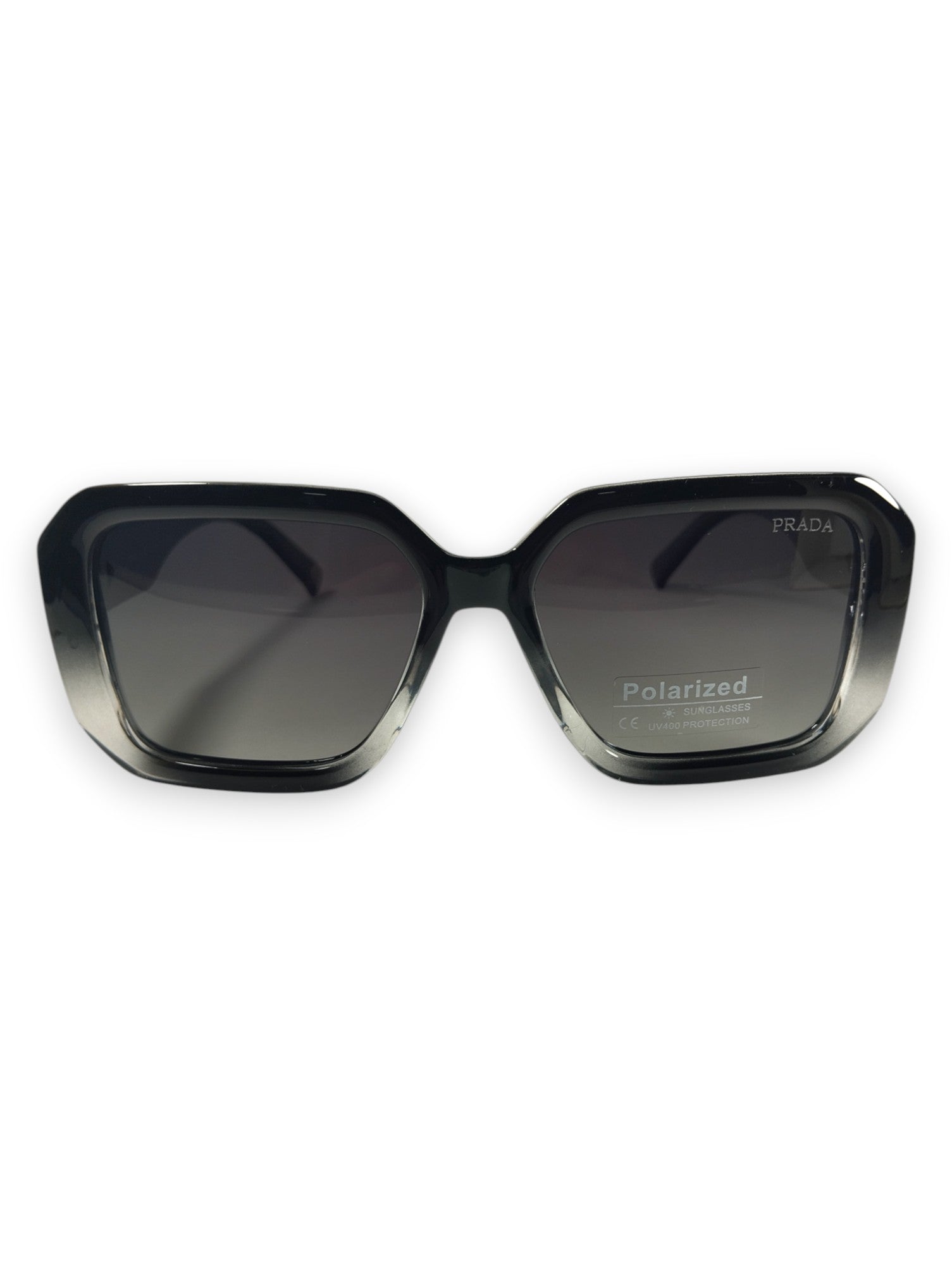Prada Oversized Square Sunglasses with Gradient Translucent Frame