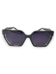 Luxurious Black Prada Sunglasses with Polished Black Lenses