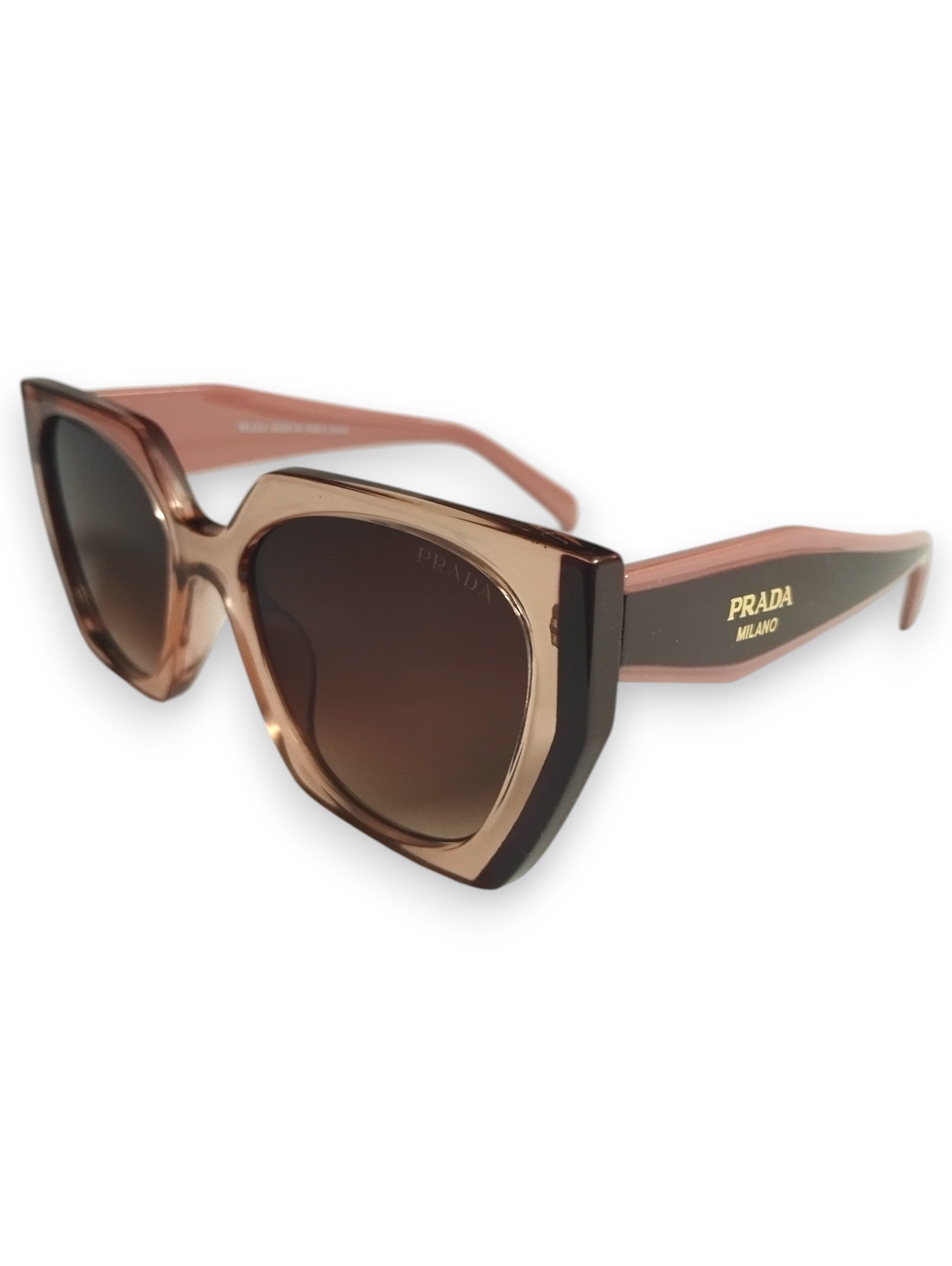 Blush & Brown Prada Sunglasses with Gradient Lenses