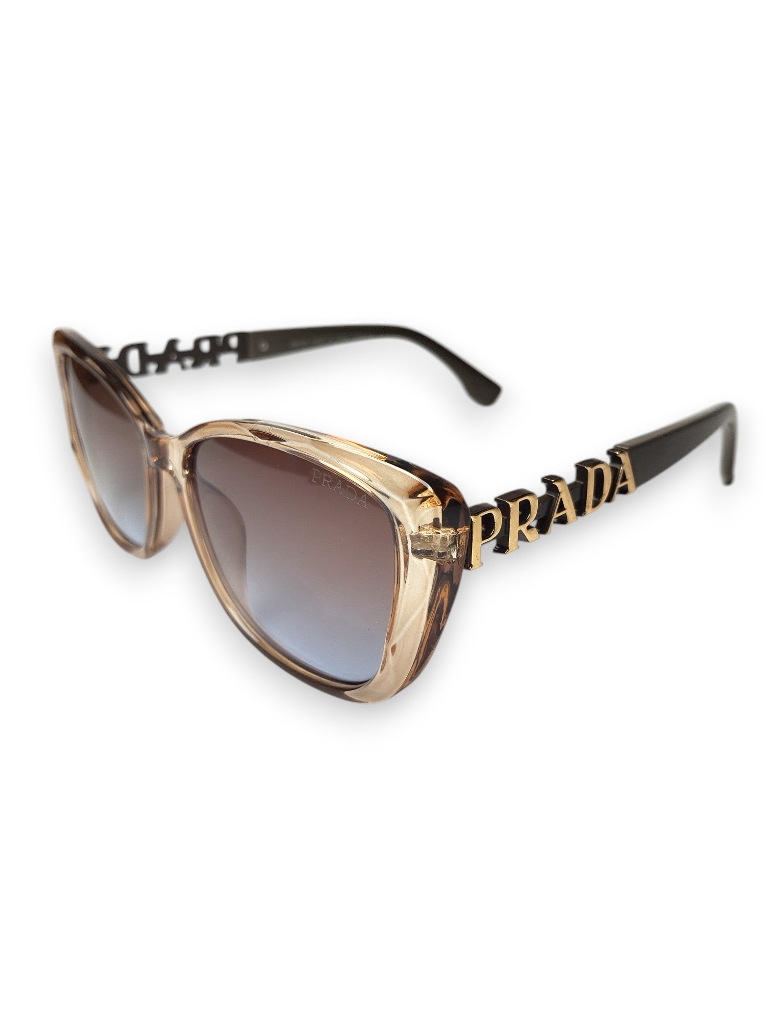 Prada Transparent Brown Statement Sunglasses - Bold Elegance ✨