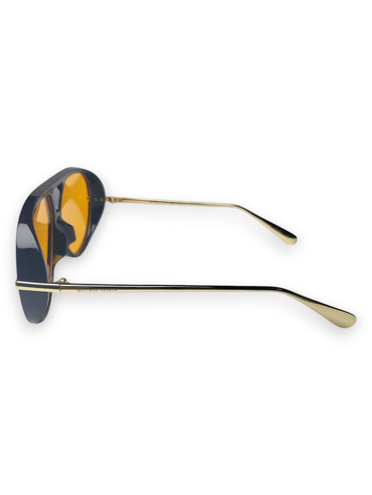 Bottega Veneta Aviator Sunglasses with Amber Lenses - Bold Elegance ✨