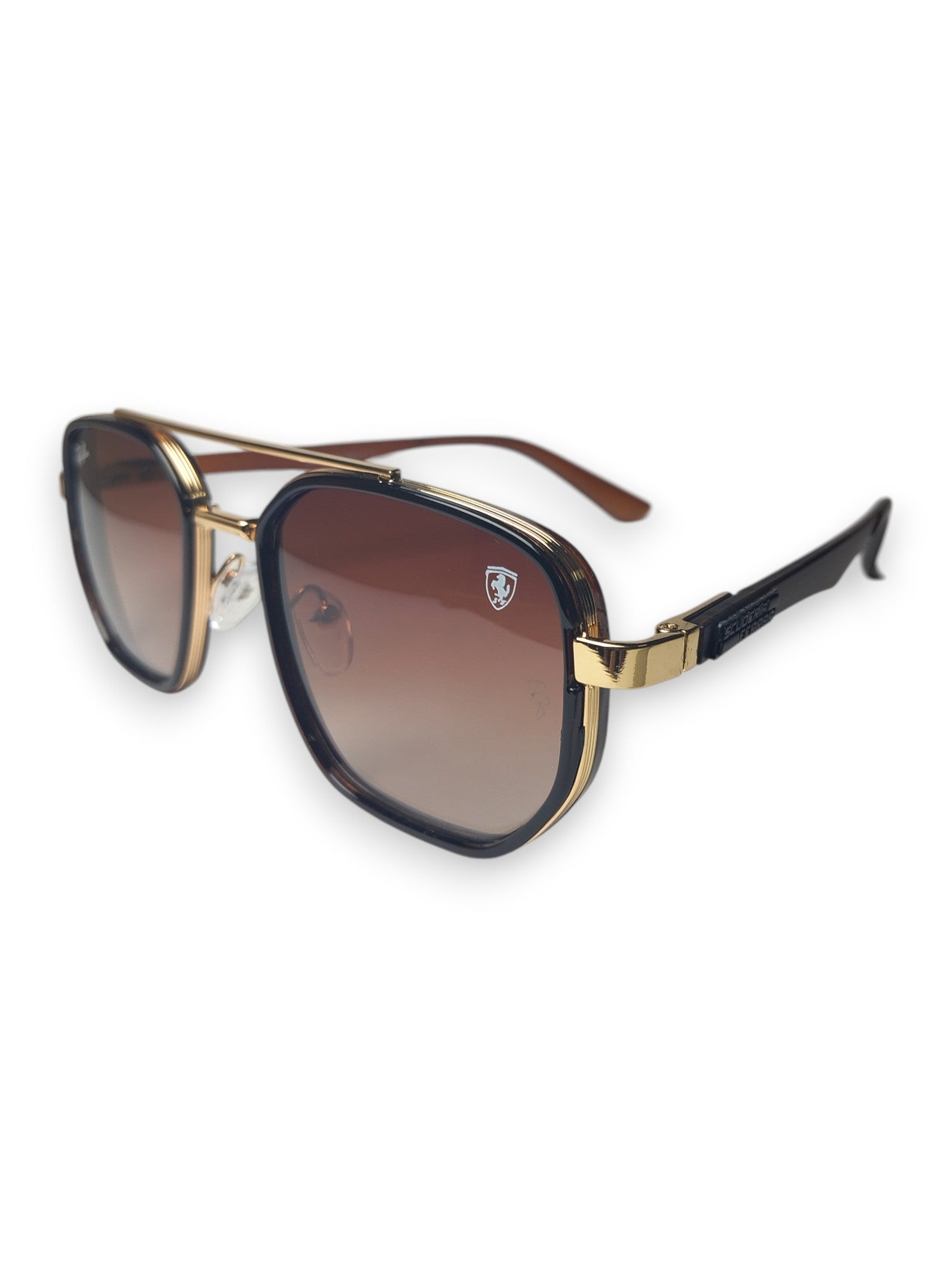 Ray-Ban Ferrari Edition Aviator Sunglasses with Brown Lenses - Timeless Style 🏎️