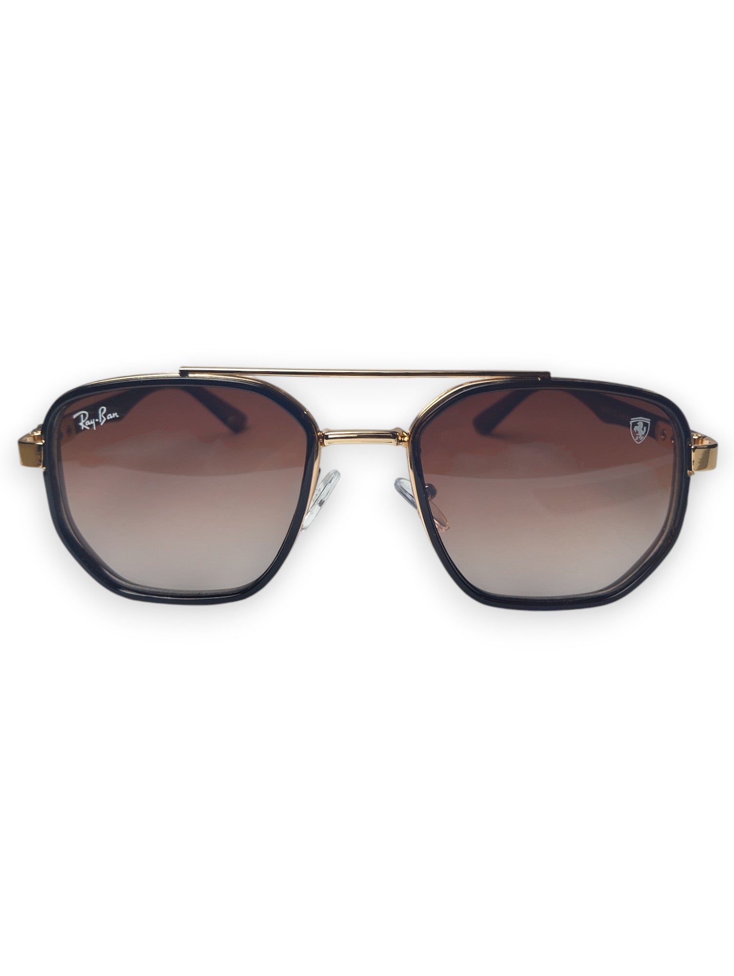 Ray-Ban Ferrari Edition Aviator Sunglasses with Brown Lenses - Timeless Style 🏎️