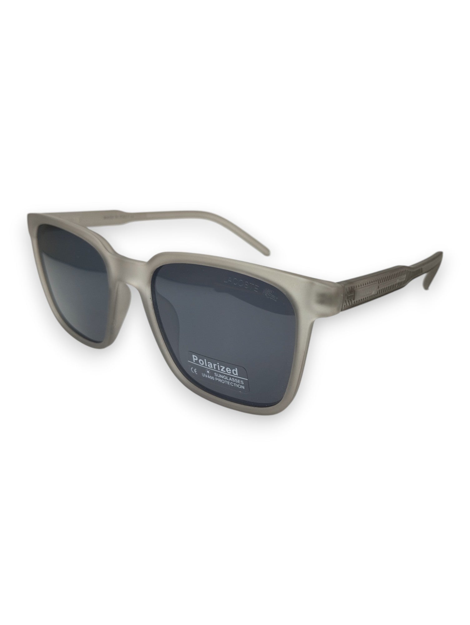Lacoste Matte Gray Rectangular Sunglasses - Sporty & Chic 🐊