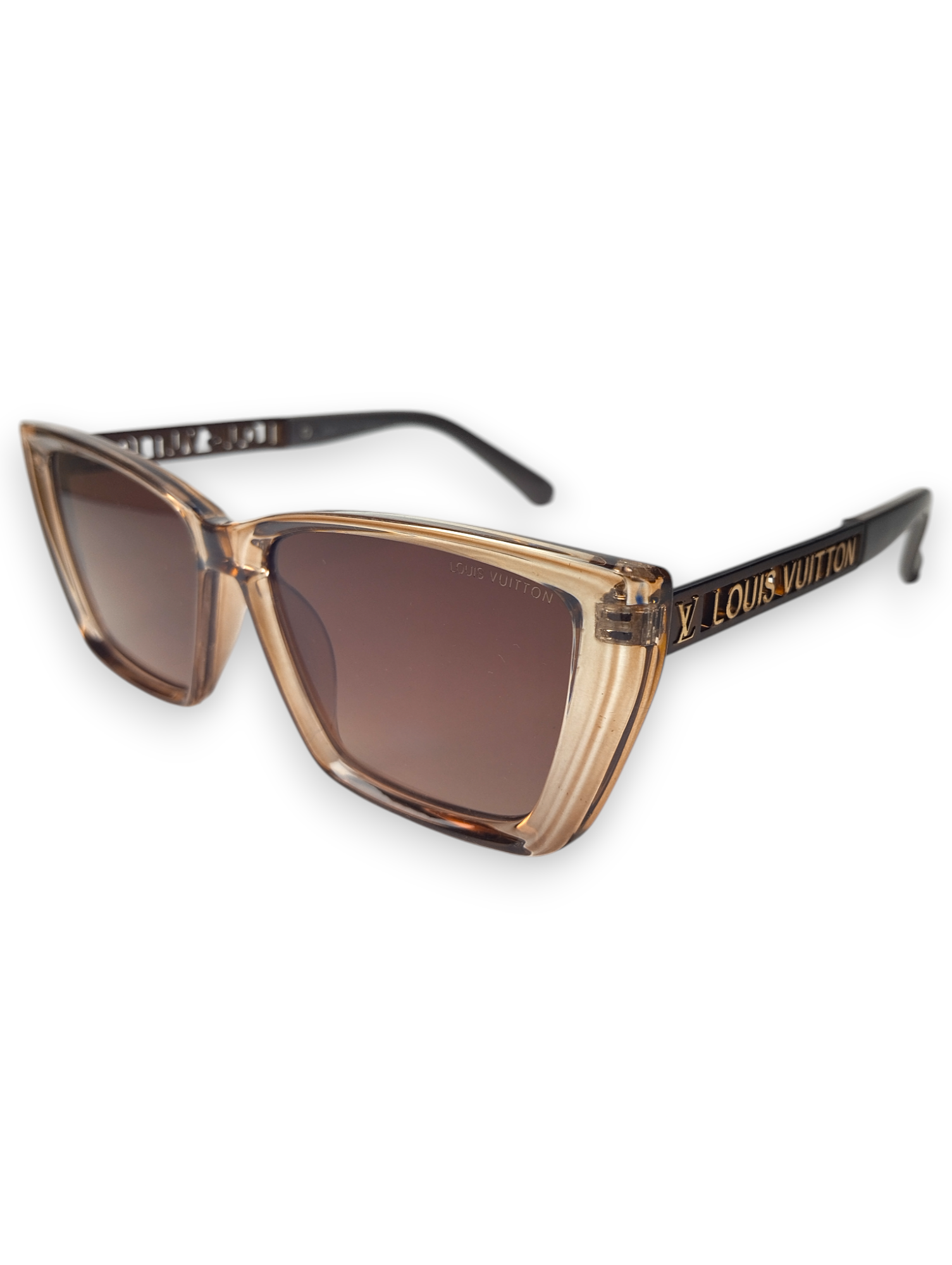 Louis Vuitton Statement Cat-Eye Sunglasses in Amber Brown - Golden Glamour ✨