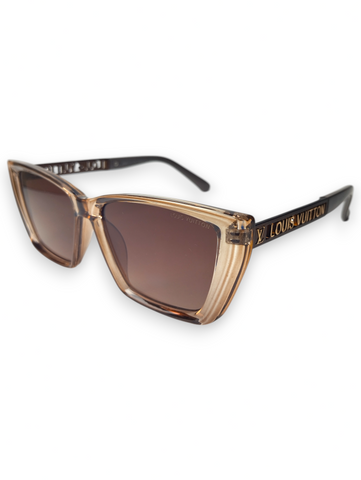 Louis Vuitton Statement Cat-Eye Sunglasses in Amber Brown - Golden Glamour ✨