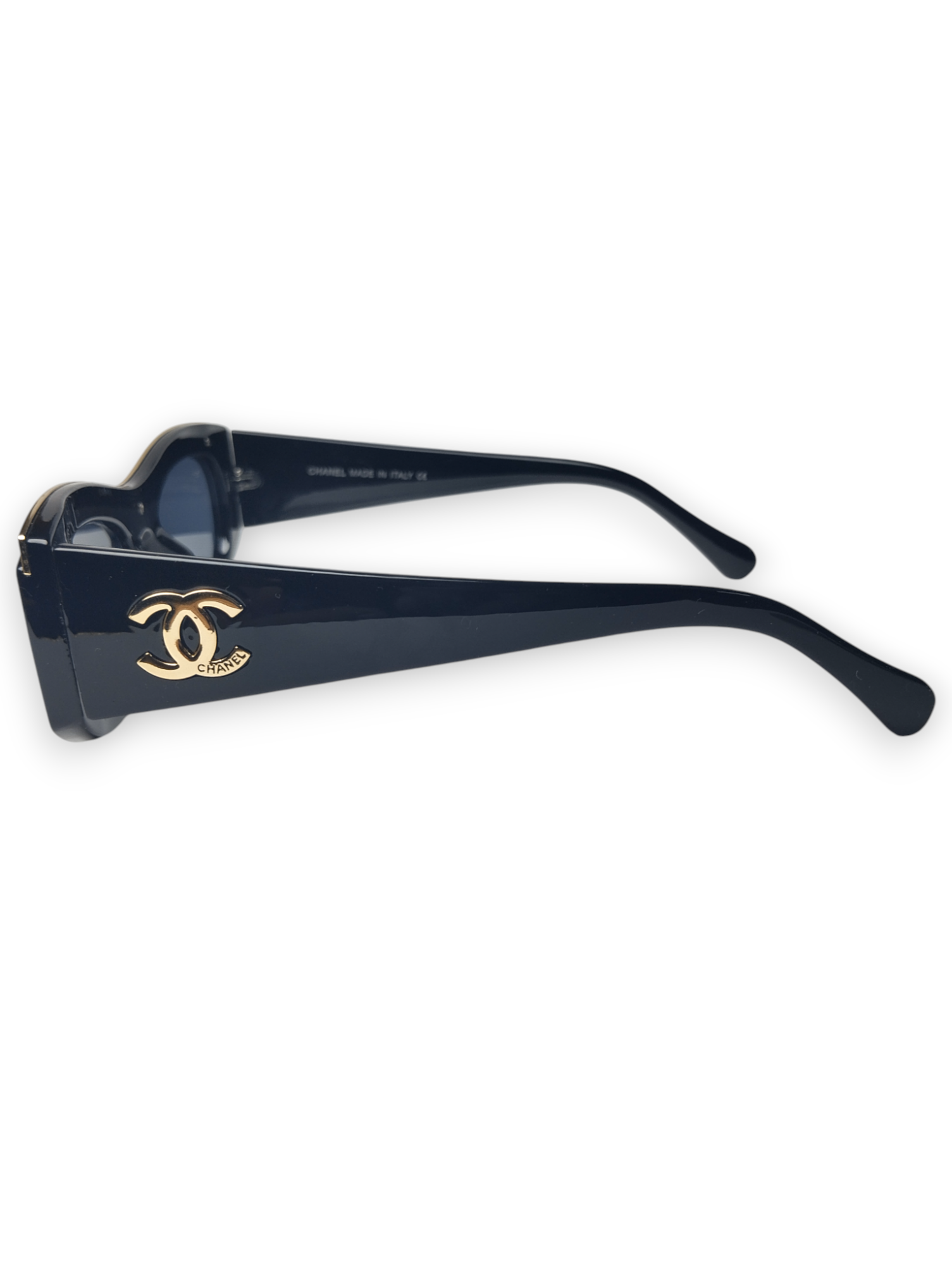 Chanel Gold & Black Square Sunglasses - Sophisticated Chic 🖤