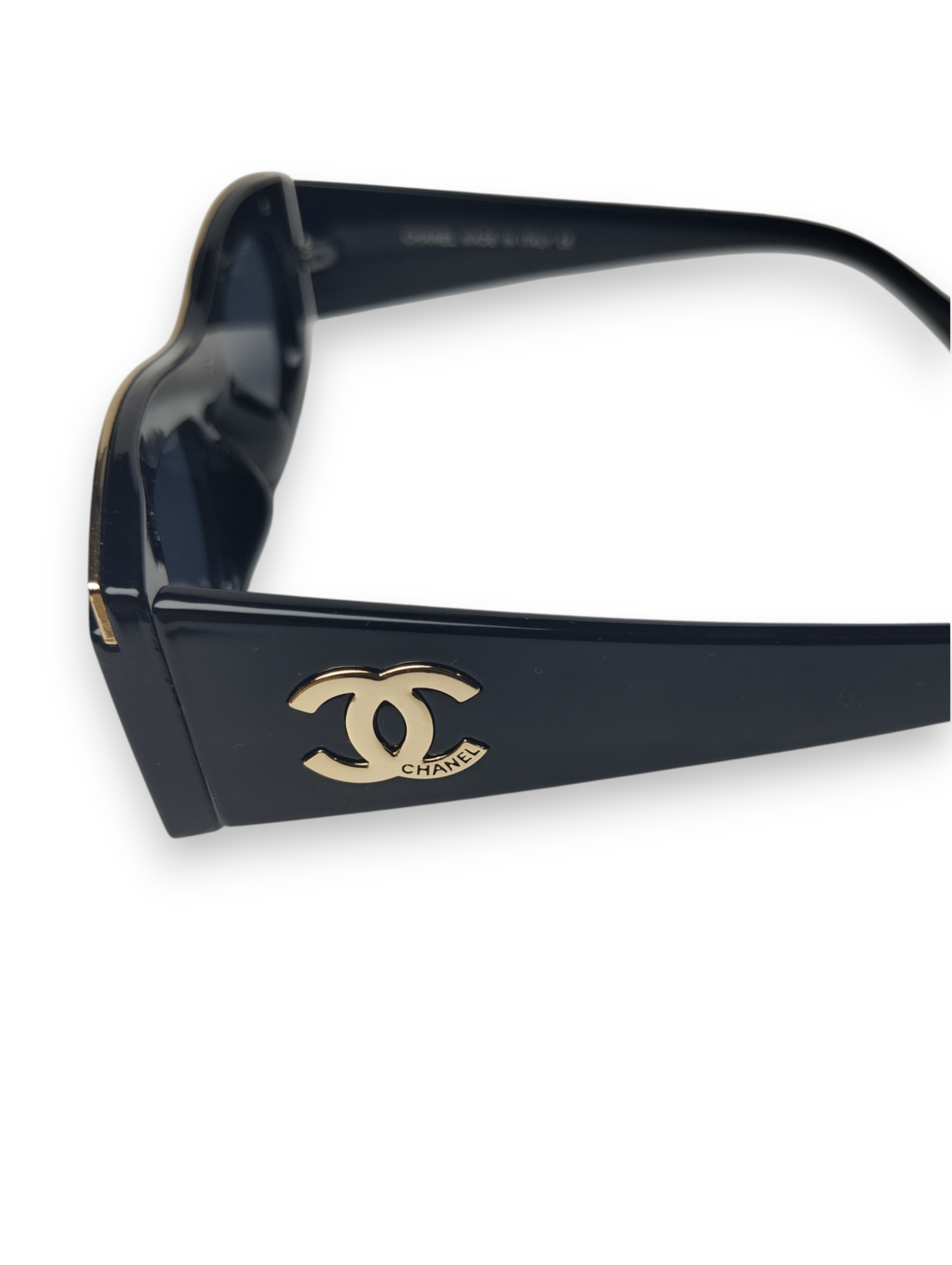 Chanel Gold & Black Square Sunglasses - Sophisticated Chic 🖤