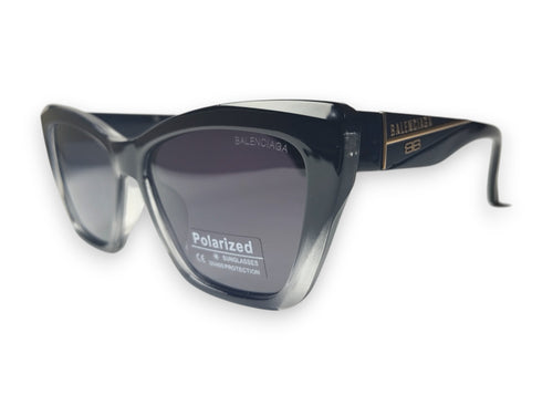 Balenciaga Black & Clear Angular Sunglasses - Modern Contrast 🖤