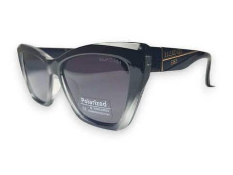 Balenciaga Black & Clear Angular Sunglasses - Modern Contrast 🖤