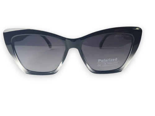 Balenciaga Black & Clear Angular Sunglasses - Modern Contrast 🖤